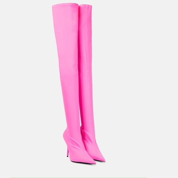 Pink balenciaga knife over the knee boots - Picture 4 of 7